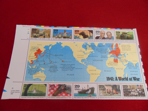 World War ll 50th Anniversary Sheet